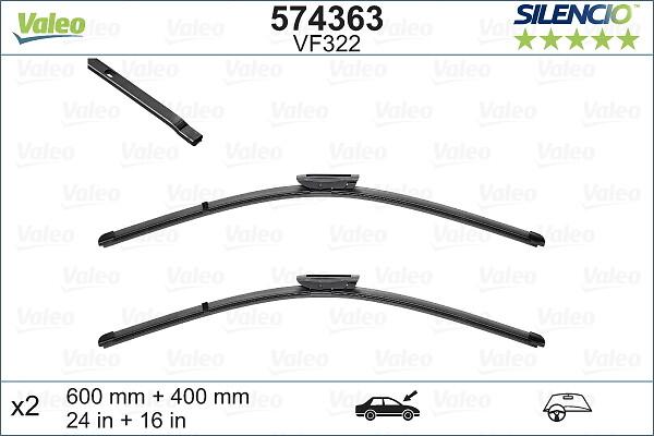 VALEO 574363 — Pióro wycieraczki