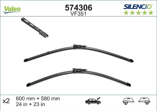 VALEO 574306 — Pióro wycieraczki
