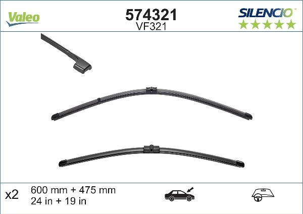VALEO 574321 — Pióro wycieraczki