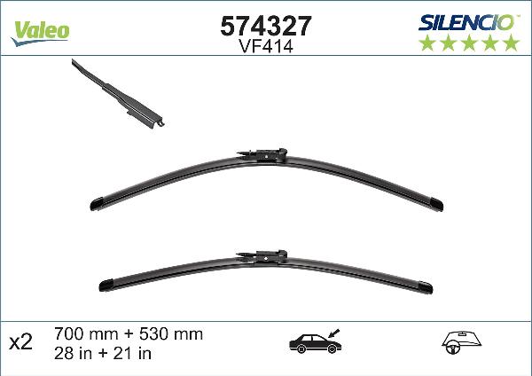 VALEO 574327 - PIÓRO WYCIERACZKI 700-530MM