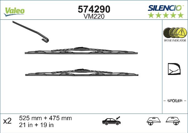 VALEO 574290 — Pióro wycieraczki