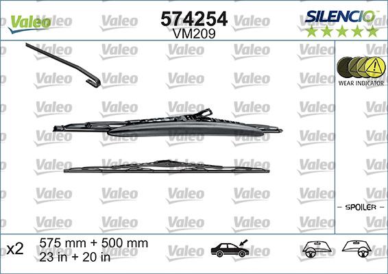 VALEO 574254 — Pióro wycieraczki