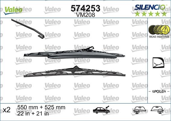 VALEO 574253 — Pióro wycieraczki