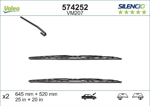 VALEO 574252 — Pióro wycieraczki