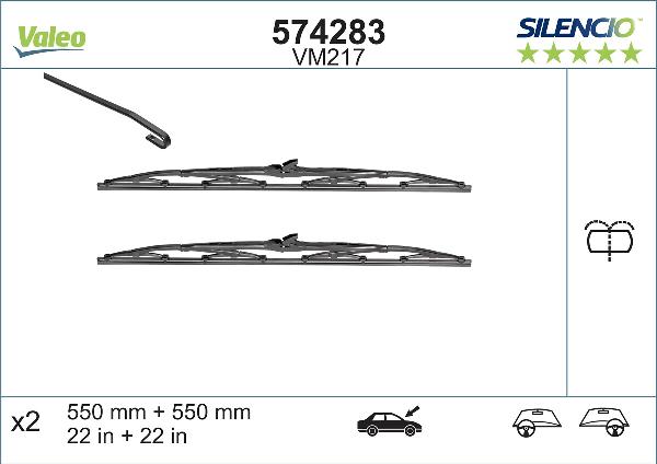 VALEO 574285 — Pióro wycieraczki