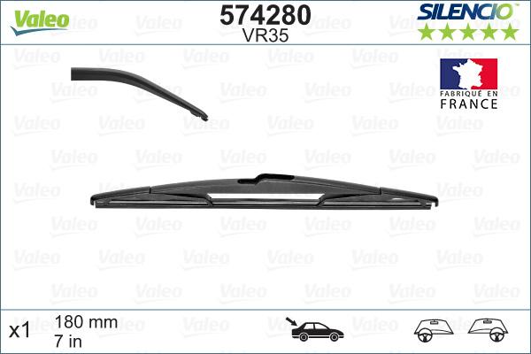 VALEO 574280 - WYCIERACZKI 180MM VALEO-1SZT.-T-    VM35