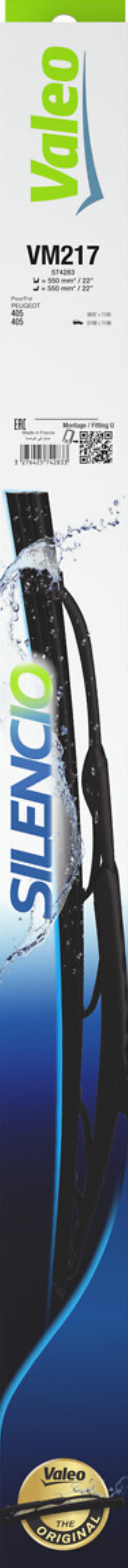 VALEO 574283 - PIÓRO WYCIERACZKI 550-550MM SILENCIO VM217 2SZT