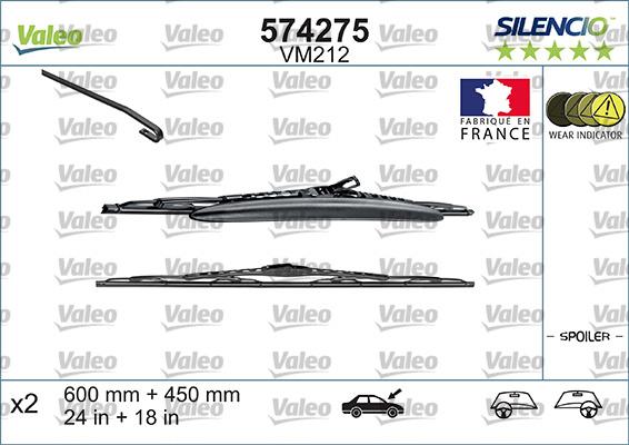 VALEO 574275 — Pióro wycieraczki