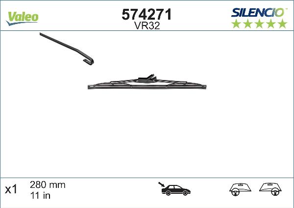 VALEO 574271 - PIÓRO WYCIERACZKI 280MM