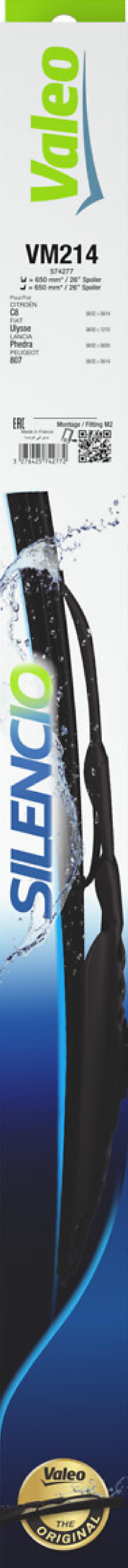 VALEO 574277 - WYCIERACZKI 650-650MM VALEO-2SZT.SILENCI