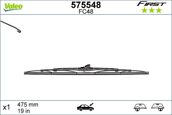 VALEO 575548 — Pióro wycieraczki