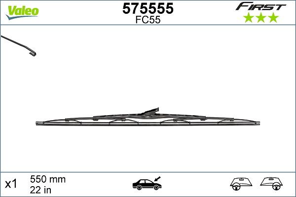 VALEO 575555 — Pióro wycieraczki