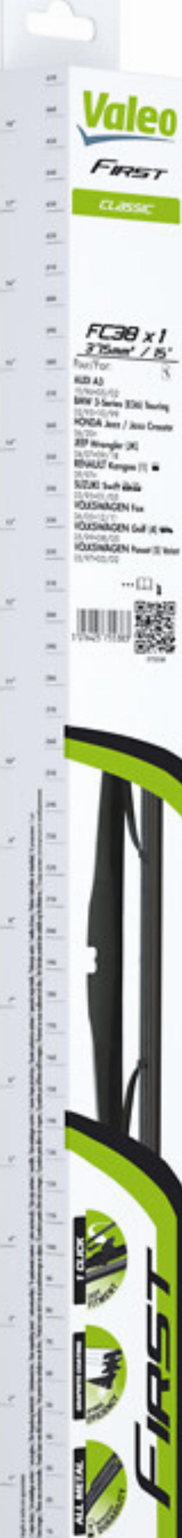 VALEO 575538 - PIÓRO WYCIERACZKI 380MM FIRST STANDARD 1 SZT. SZKIELETOWA