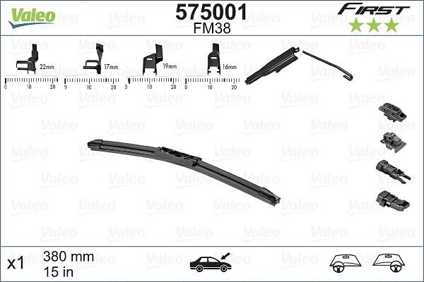 VALEO 575001 — Pióro wycieraczki