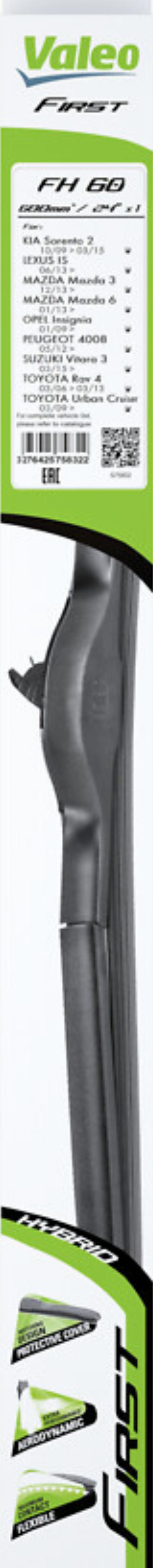VALEO 575832 - PIÓRO WYCIERACZKI 600MM FIRST HYBRYDOWA 24 1 ADAPTER 1SZT.