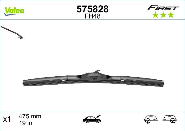 VALEO 575828 — Pióro wycieraczki