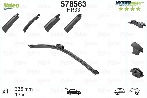 VALEO 578563 — Pióro wycieraczki