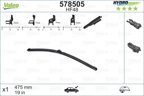 VALEO 578505 — Pióro wycieraczki