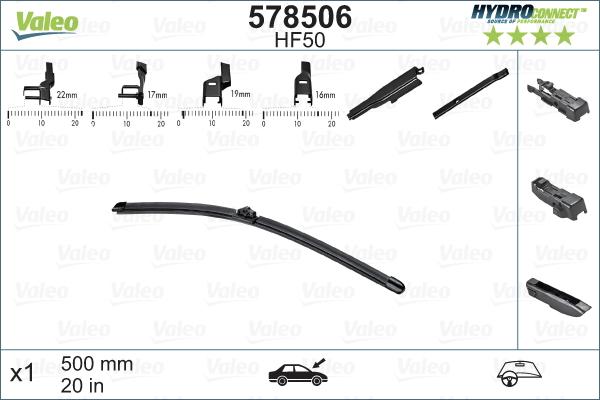 VALEO 578506 — Pióro wycieraczki
