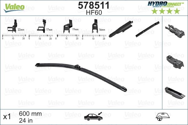 VALEO 578511 — Pióro wycieraczki