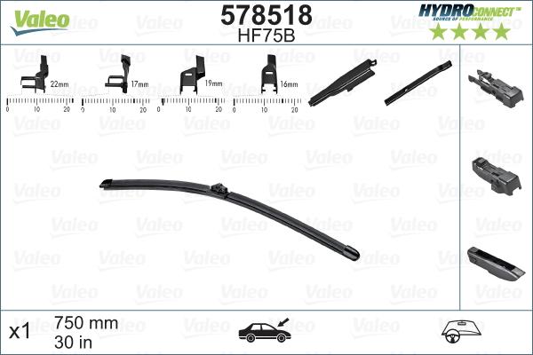 VALEO 578518 — Pióro wycieraczki
