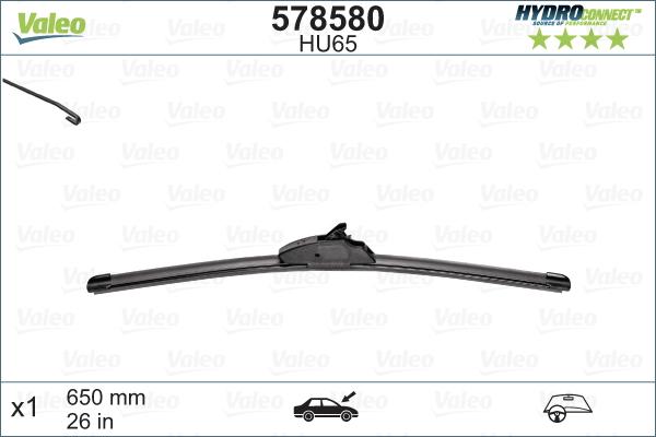 VALEO 578580 — Pióro wycieraczki