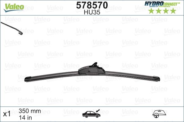VALEO 578570 — Pióro wycieraczki