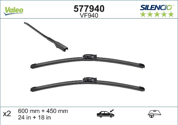 VALEO 577940 — Pióro wycieraczki