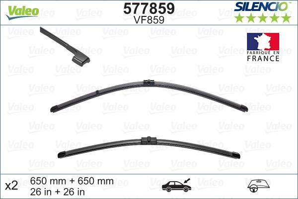 VALEO 577859 - Pióra wycieraczek