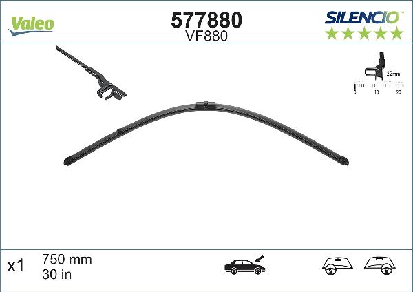 VALEO 577880 — Pióro wycieraczki