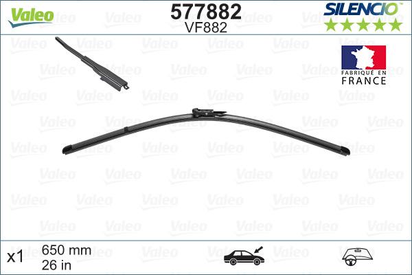 VALEO 577882 - Pióra wycieraczek