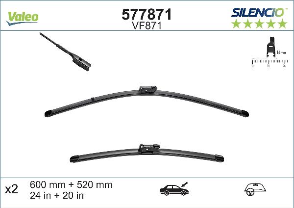 VALEO 577871 — Pióro wycieraczki