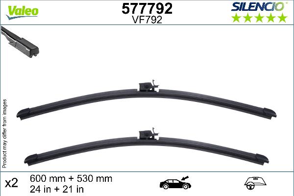 VALEO 577792 - Pióra wycieraczek