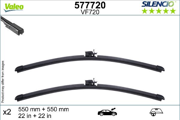 VALEO 577720 - Pióra wycieraczek