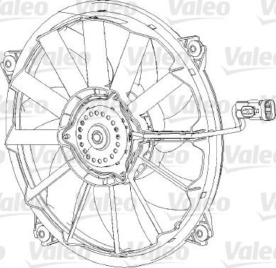 VALEO 696091 — Wentylator, chłodzenie silnika