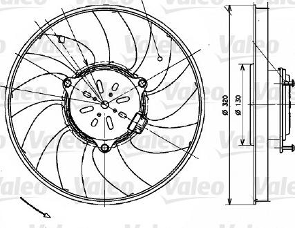 VALEO 696082 - Wentylator chłodnicy