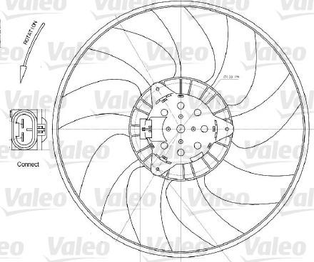 VALEO 696028 — Wentylator, chłodzenie silnika