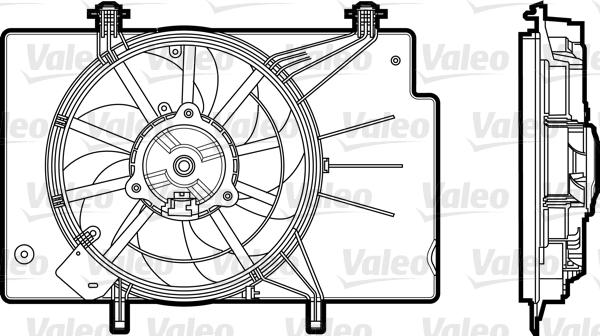 VALEO 696344 — Wentylator, chłodzenie silnika