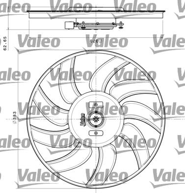 VALEO 696350 — Wentylator, chłodzenie silnika