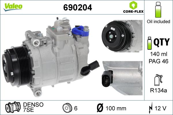 VALEO 690204 — Kompresor, klimatyzacja