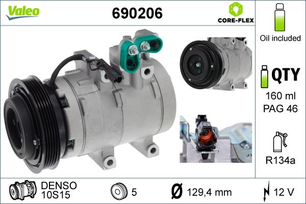 VALEO 690206 — Kompresor, klimatyzacja