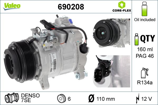 VALEO 690208 — Kompresor, klimatyzacja