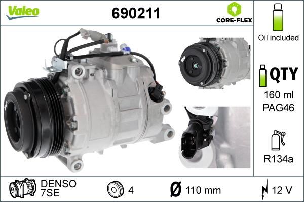 VALEO 690211 — Kompresor, klimatyzacja