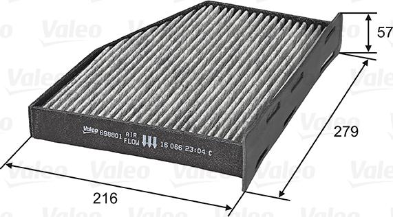 VALEO 698801 — Filtr kabinowy