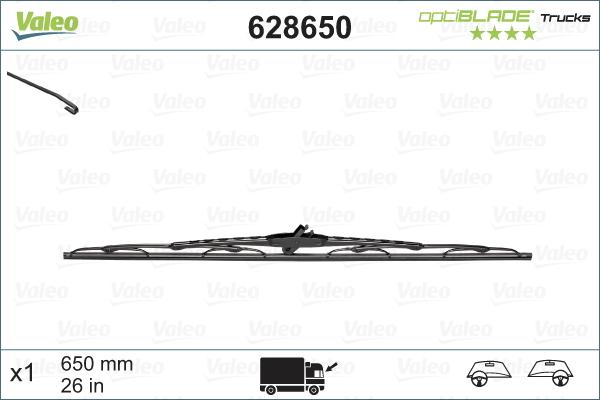 VALEO 628650 — Pióro wycieraczki