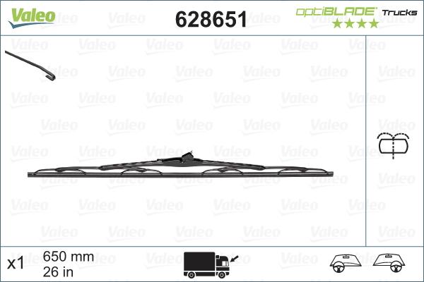 VALEO 628651 — Pióro wycieraczki