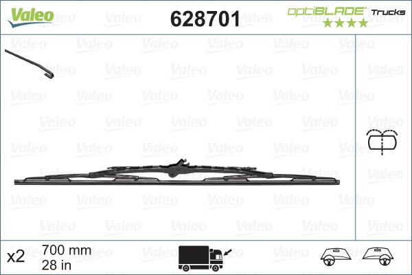 VALEO 628701 — Pióro wycieraczki