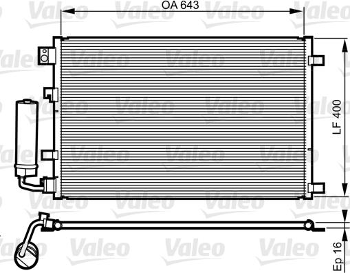 VALEO 814008 — Skraplacz, klimatyzacja