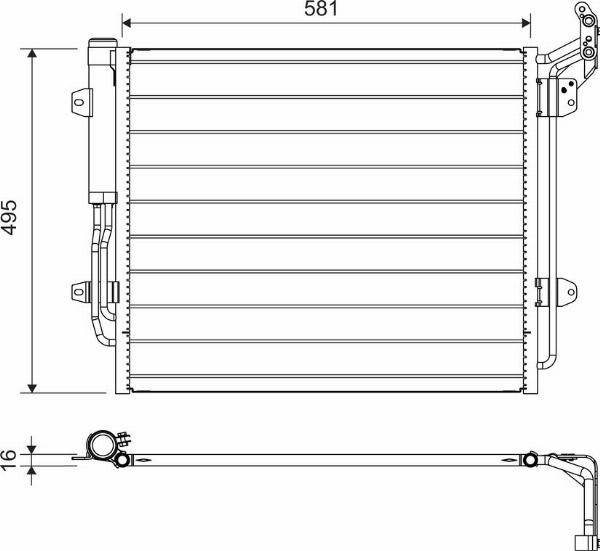 VALEO 814157 - Skraplacz klimatyzacji