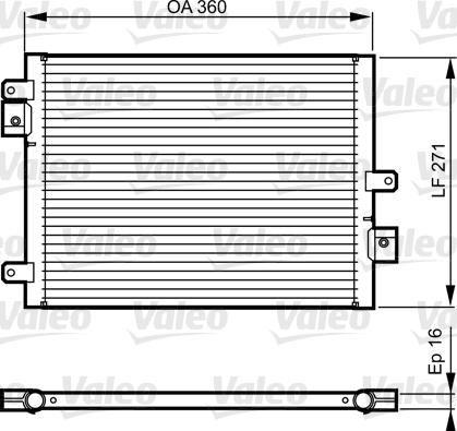 VALEO 814167 — Skraplacz, klimatyzacja